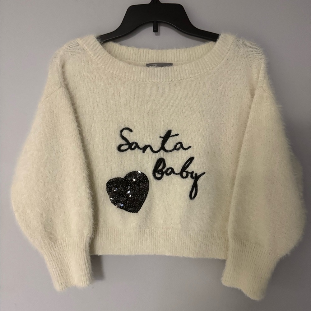 Santa Baby Cream Christmas Sweater